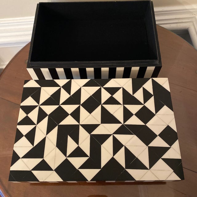 2000 - 2009 Art Deco Style Geometrical Nesting Box- a Pair For Sale - Image 5 of 8