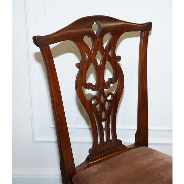 Chippendale Dining Chais H Frame, 1890s, Set of 6 For Sale - Image 17 of 18