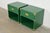 Mid-Century Modern Henredon Mid-Century Hollywood Regency Campaign Green Lacquered Nightstands, Newly Refinished For Sale - Image 3 of 12