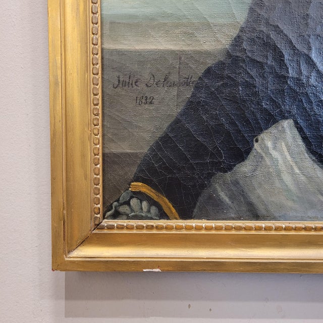 Julie Delamontre, Portrait of a Military Officer, 1832, Oil Painting on Canvas, Framed For Sale - Image 18 of 18