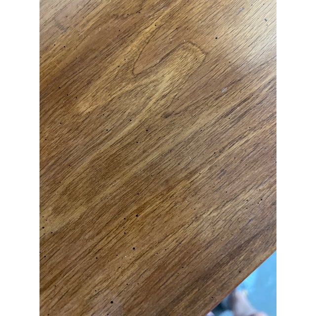 Wood Thomasville Danish Style Antique Tall Chest Dresser From 1963 For Sale - Image 7 of 12