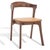 Brylie Wood & Leather Chair - Walnut / Brown For Sale In Philadelphia - Image 6 of 8