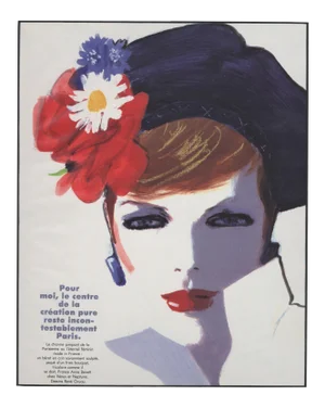 1986 French Summer Fashion Print-By Gruau