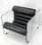 Fabio Lenci Fabio Lenci Hyaline Chair Lounge Glass Black Leather, 1974 For Sale - Image 4 of 13