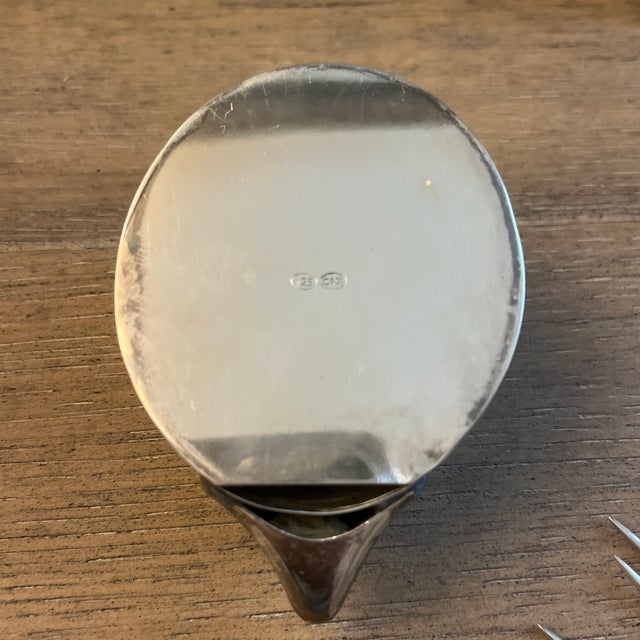 Metal 1960s Mid-Century Modern Sterling Silver 10 Appetizer Sticks in Hedgehog For Sale - Image 7 of 9