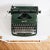 Green Qwertz Typewriter from Rheinmetall, 1960s For Sale - Image 8 of 13