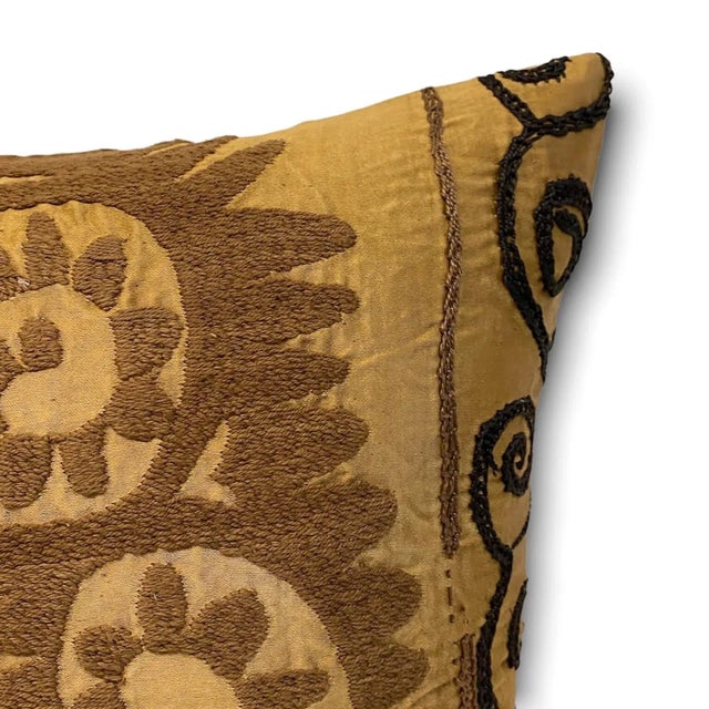 Showcase artful traditions and beautiful tales from Uzbekistan with Suzani embroidered pillows. These embroidered pillows...