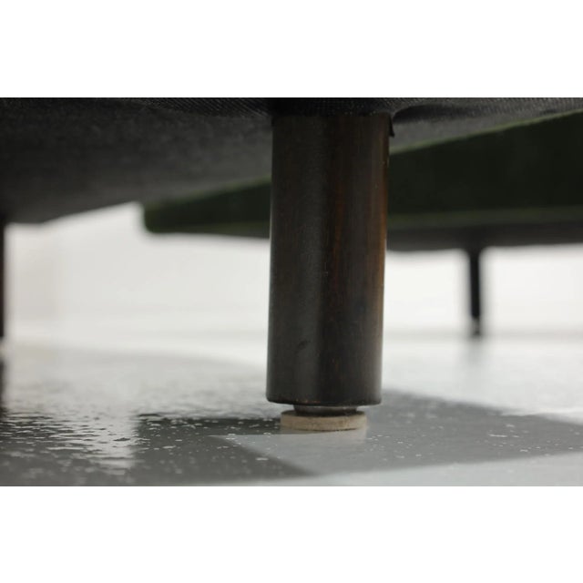 Lounge Chairs Harvey Probber Style in Forest Green Mohair, Attributed For Sale In Dallas - Image 6 of 8