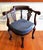 Late 19th C English Victorian Gothic Revival Carved Mahogany Green Man Corner Chair For Sale In Raleigh - Image 6 of 6