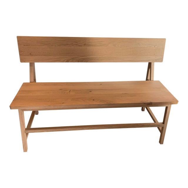 White Oak Bench Chairish