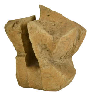 Brian Blow, Abstract Sand Colored Sculpture, 1970s, Ceramic