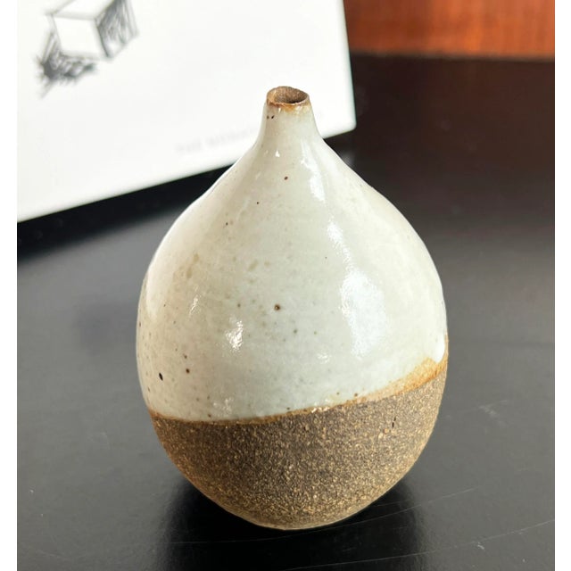 Vintage American Studio Art Pottery Weed Pot Vase For Sale - Image 4 of 6