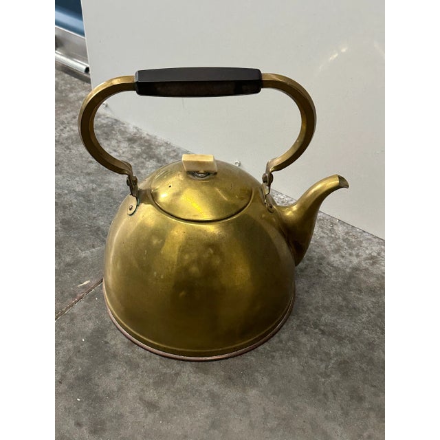 Antique 19th Century Rood Koperen Dutch Scandanavian Large Copper Tea Kettle For Sale In Orlando - Image 6 of 7