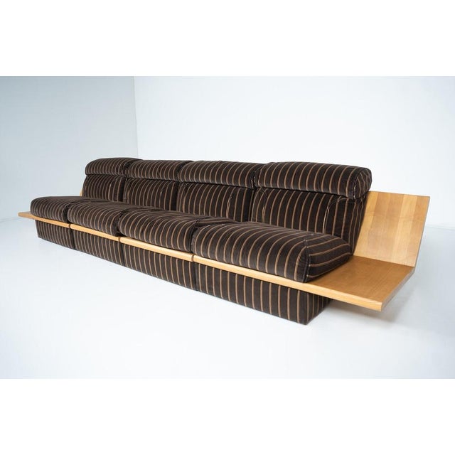 1970s Large Modular Sofa with Integrated Side Tables, Italy, 1970s For Sale - Image 5 of 13