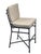 Early 21st Century Castelle Marquis Aluminum Patio Barstools- Set of 3, Outdoor Bar Stool For Sale - Image 5 of 12