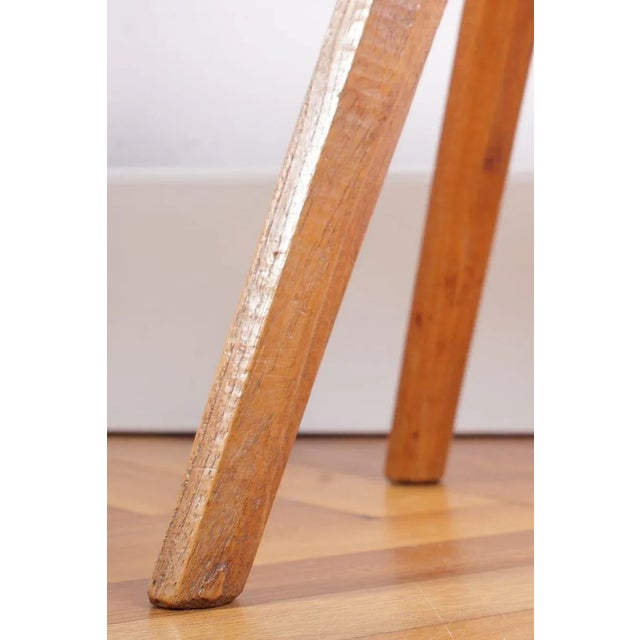 Vintage Czech Rustic Stool, 1940s For Sale - Image 10 of 16