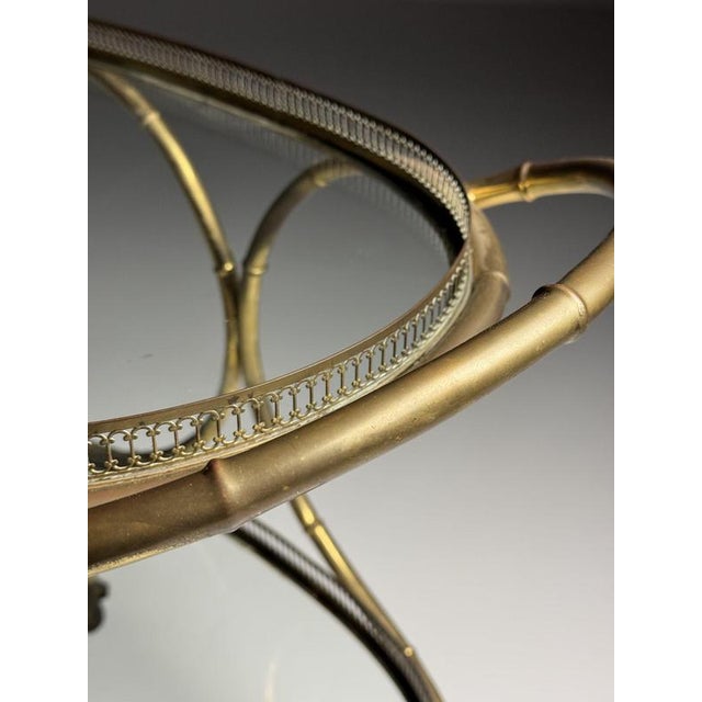 Faux Bamboo Serving Trolley For Sale - Image 9 of 18