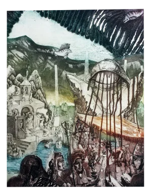 Robert Bartel, Crusade, 1991, Etching