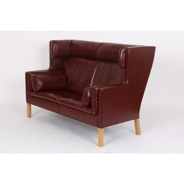 Models 2292, 2207, 2204 and 2202 Living Room Set in Leather by Børge Mogensen for Fredecia Furniture, Denmark, 2006, Set of 4 For Sale - Image 15 of 18