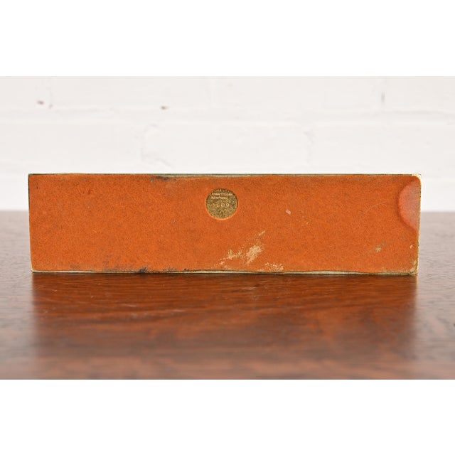 Tiffany Studios New York Zodiac Pattern Bronze Doré Letter Rack For Sale - Image 11 of 13