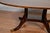 1940s English Regency Style Walnut Banded Satinwood Oval Top Coffee Table For Sale - Image 11 of 14