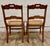 Antique Carved Walnut Ladderback Cane Seat Carved Dining Chairs - Pair For Sale - Image 10 of 11