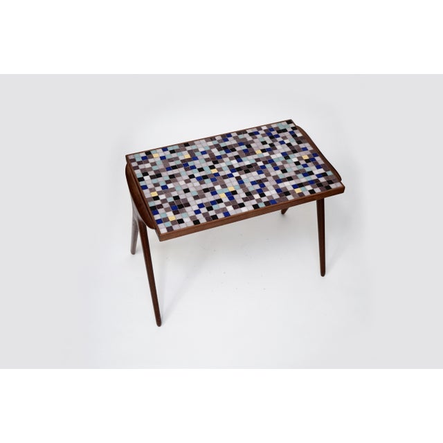 Mosaic Tile Side Table by Vladimir Kagan for Kagan-Dreyfuss, circa 1955 For Sale In Los Angeles - Image 6 of 12