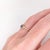 Modern Cute Sapphire Ring W Earth Mined Diamonds in Solid 14k Yellow Gold | Round 4mm, Size 6.75 For Sale - Image 3 of 11