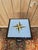 Art Deco display stand, entirely covered in glazed earthenware tesserae arranged in a mosaic pattern. The structure...