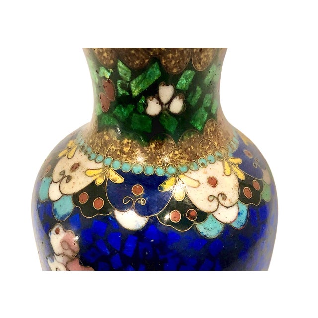 Late 19th-Century Japanese Cloisonné Dragon Cabinet Vase For Sale - Image 9 of 14