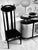 Italian Charles Rennie Mackintosh "Argyle" Chair, Vintage 1990s Alivar Model 854 L1 – With Black Leather Seat For Sale - Image 3 of 13