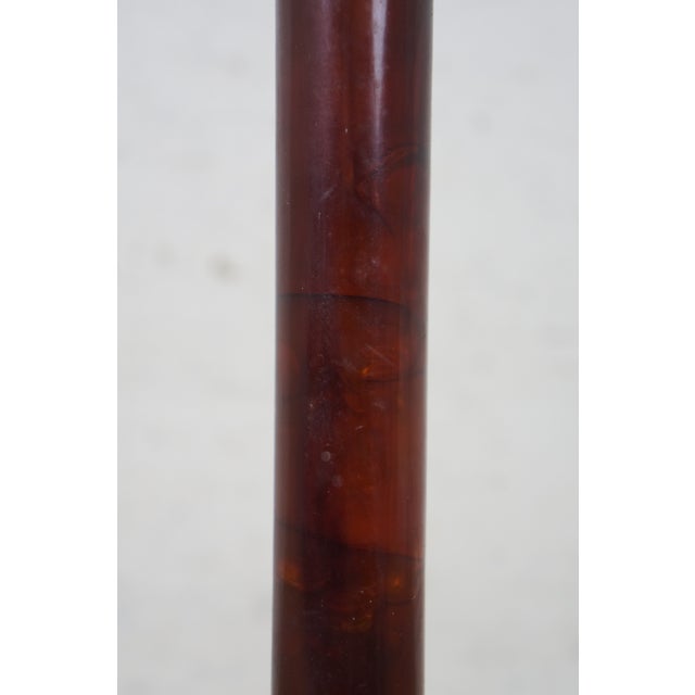 Mid 20th Century Maison Jansen Style Gilded Brass Bakelite Corinthian Column Lamp For Sale - Image 10 of 12