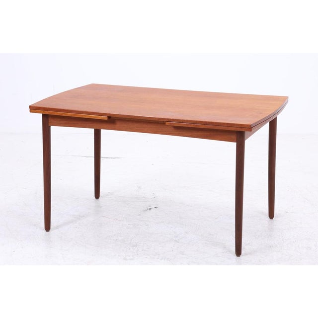 1960s Mid-Century Extendable Dining Table in Teak, 1960s For Sale - Image 5 of 11