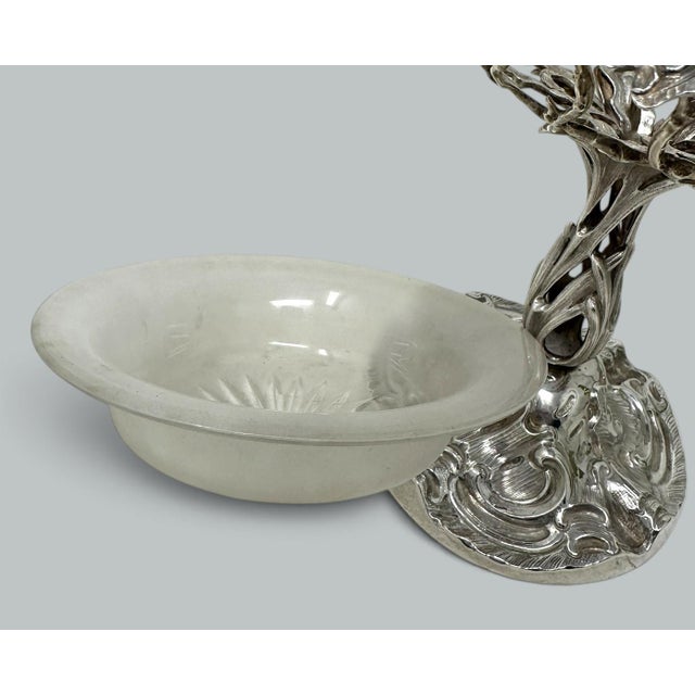 Late 19th Century Antique Victorian English Sterling Silver Tazza Compot Centerpiece Fruit Bowl For Sale - Image 5 of 11