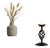 Pinecone Candlestick | Handcrafted Metal Spiral Design Candle Holder for Rustic Decor For Sale