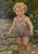 Heinrich Pforr, Summer Idyll Barefoot Child Garden Steinweg, 1946, Oil Painting on Canvas For Sale - Image 7 of 11