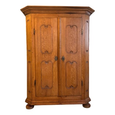 Antique Oak Smoking Cabinet, 1780s For Sale