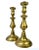 Brass 1840s Antique English Brass Candlesticks - A Pair For Sale - Image 8 of 8