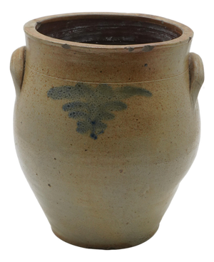 Smith & Day Mid 19th Century 2 Gallon Blue Stoneware Crock