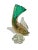 Vintage Murano Sommerso Green Gold Flecks Bollicine Italian Bubble Glass Fish For Sale - Image 10 of 10