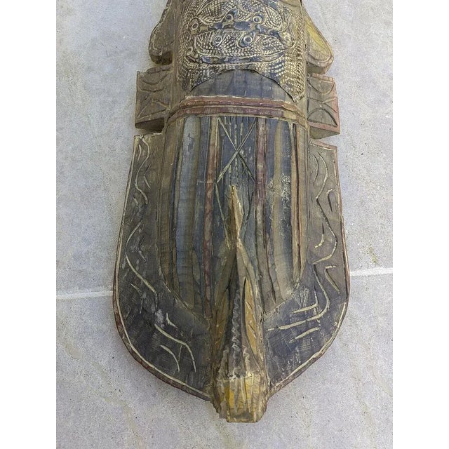 1950s African Mask in Carved Wood, 1950s For Sale - Image 5 of 12