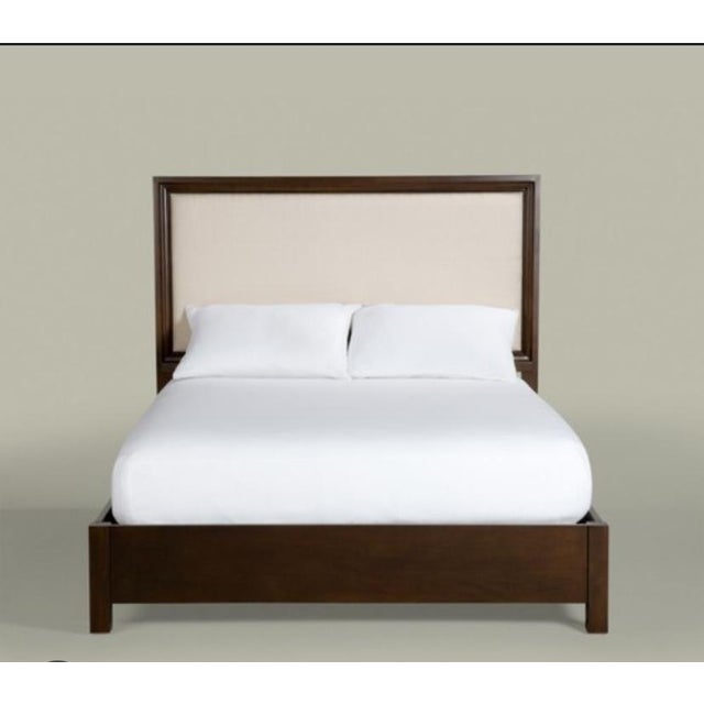 Wood Ethan Allen King Bedframe For Sale - Image 7 of 7