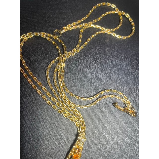 MCM Jewelry by Alice Caviness Modernist Statement Necklace Autumnal Palette of Topaz, Olivine, and Amber. For Sale In South Bend - Image 6 of 7