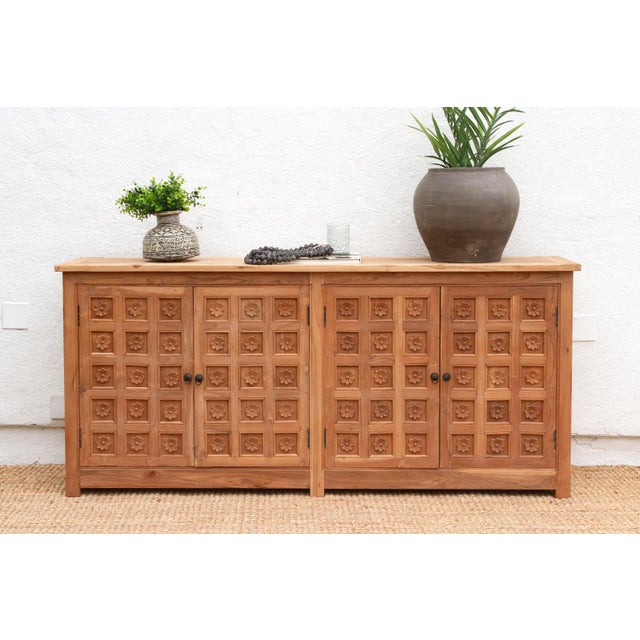 This piece brings the majesty of Indian architecture down to eye level. The intricate design on the doors is inspired by...