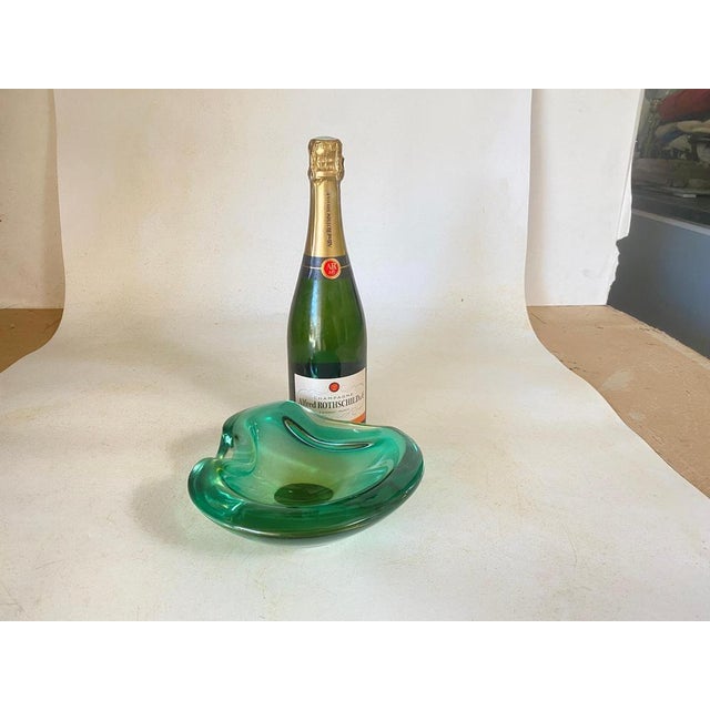 Vide Poche or Ashtray in Green Murano Glass, Italy, 1970s For Sale - Image 17 of 18