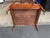 VTG Georgian Style Mahogany Canterbury Magazine Rack W/ Drawer & Brass Casters For Sale - Image 9 of 12