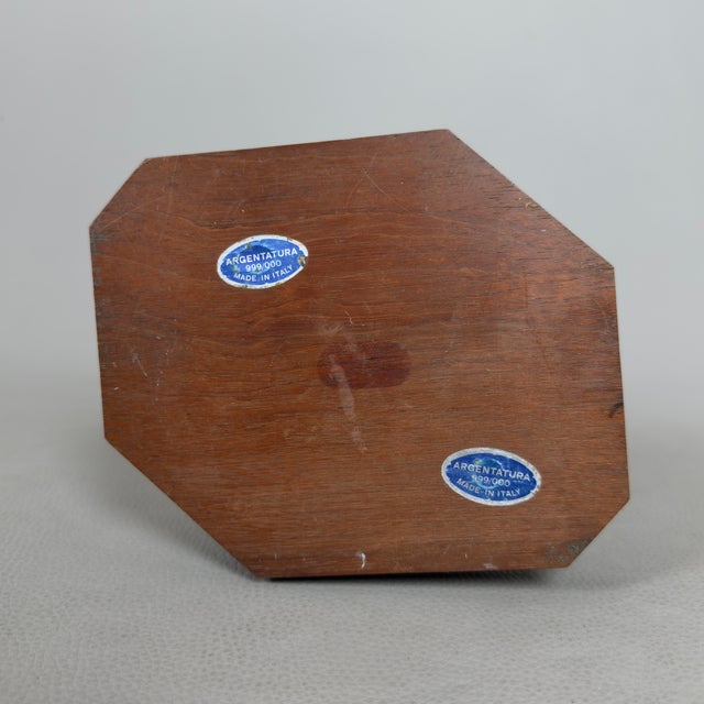 Silver-Plated Brass Sculpture of Carabinieri in the Storm by A. Berti, 1950s For Sale - Image 13 of 16