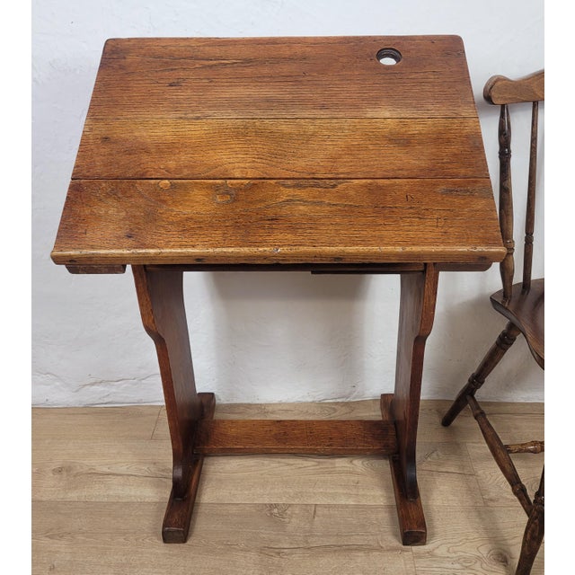 Vintage Desk in Oak, 1920s For Sale - Image 16 of 16
