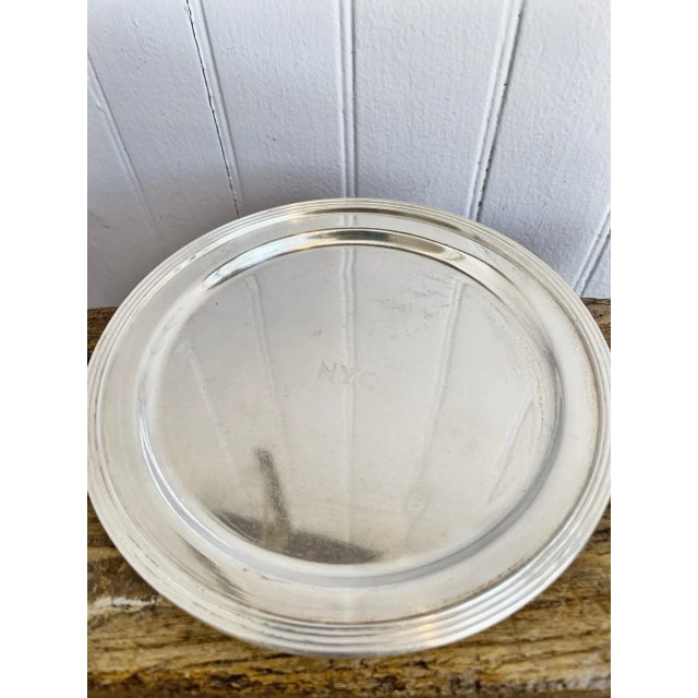 1940s 1946 Silver New York Central Railroad Tray For Sale - Image 5 of 7