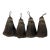 Set of 4 Chocolate Versailles Style Tassels For Sale